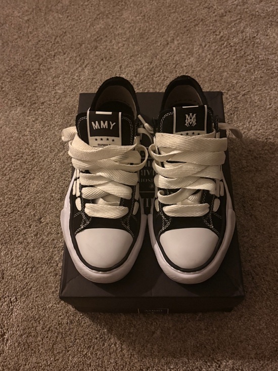 AMIRI Other - AMIRI x MAISON MIHARA Black and White Low-Top Sneakers